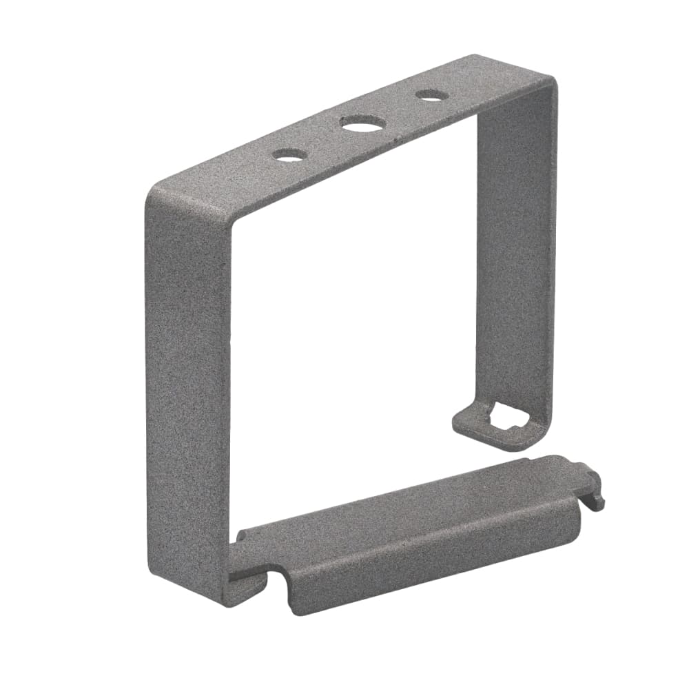 Хомут з поворотною рамкою 80х80 сірий.