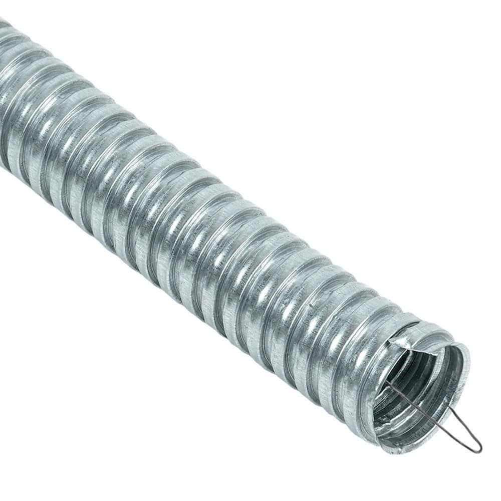 Металорукав, D12/10 мм (50 м) оцинкований з протяжкою, ЕМС