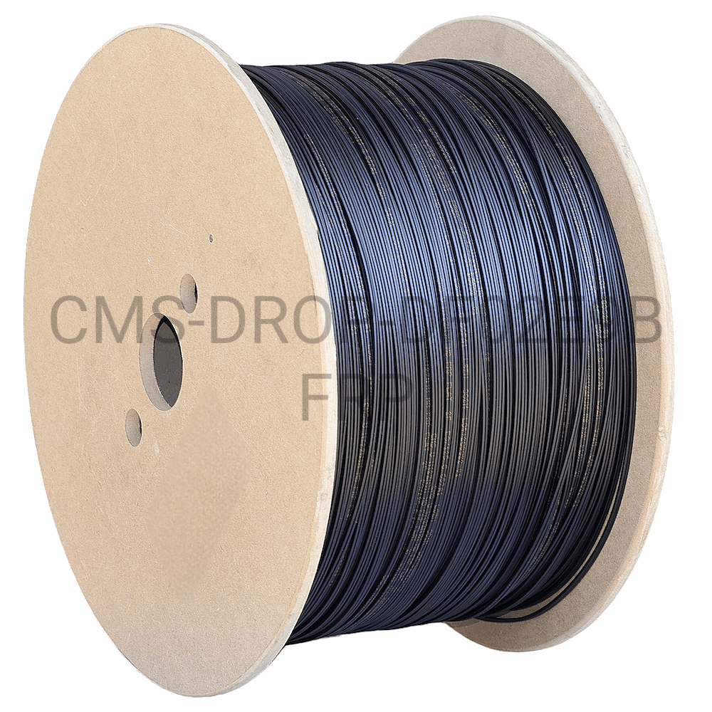 Кабель FTTH 2FG MB абонентского доступу, U-N(2ZN)H, 1E9/125, G.657.A1, універсальний, діелектричний, гнучкий, 500N, FRNC, 1000м, чорний