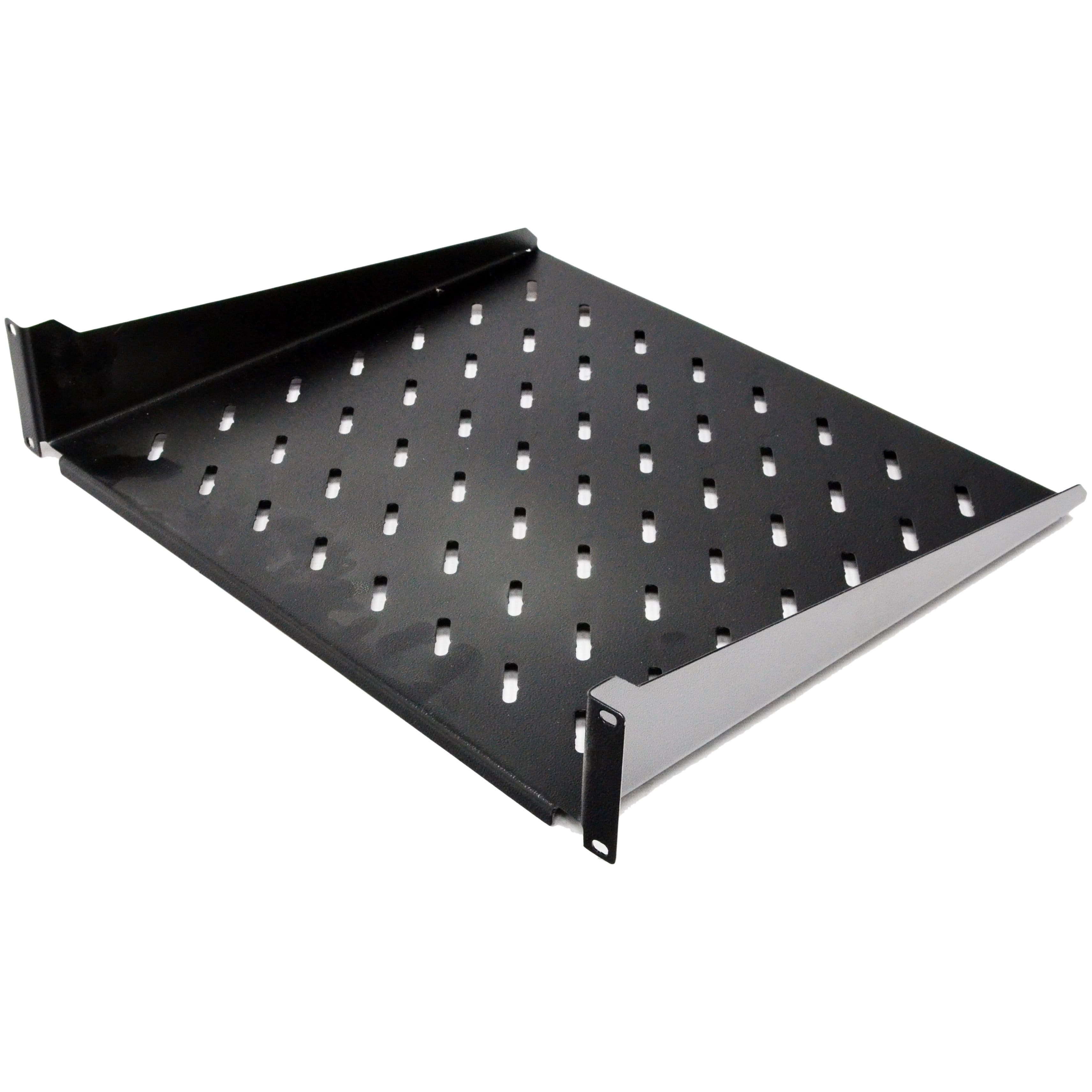 Полиця консольна 450мм, 2U, чорна