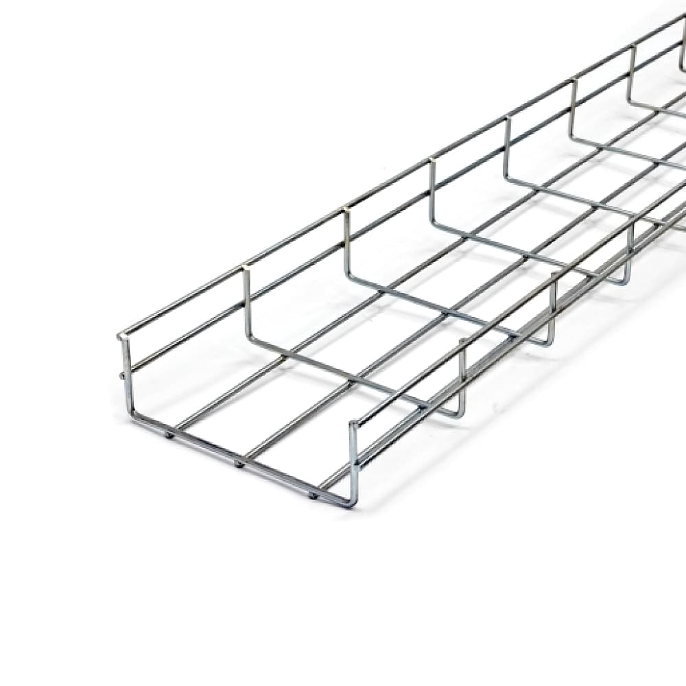 Лоток сітчастий WBC 150х50 мм, дріт D4 мм, нержавіюча сталь AISI 304, 2,5м
