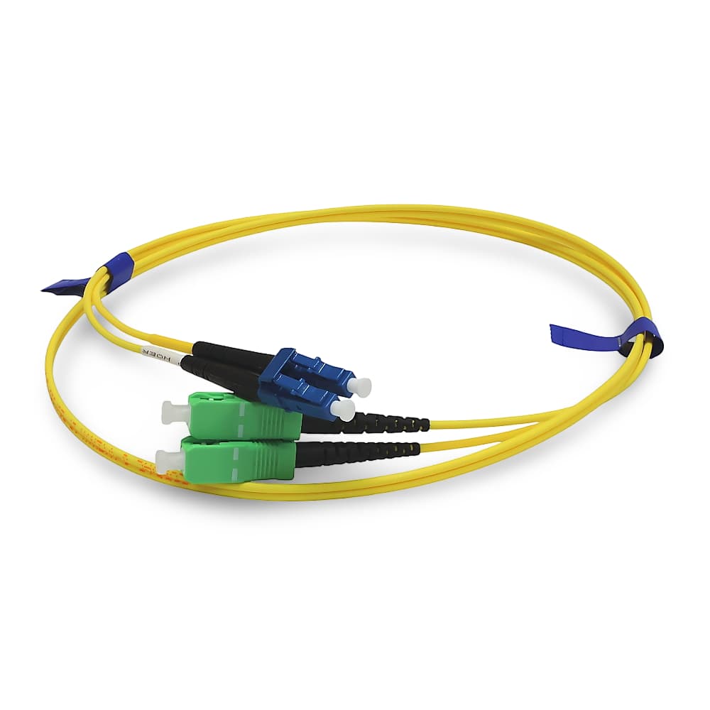 Патчкорд SC/APC-LC/UPC SM 0.5м Duplex Slim