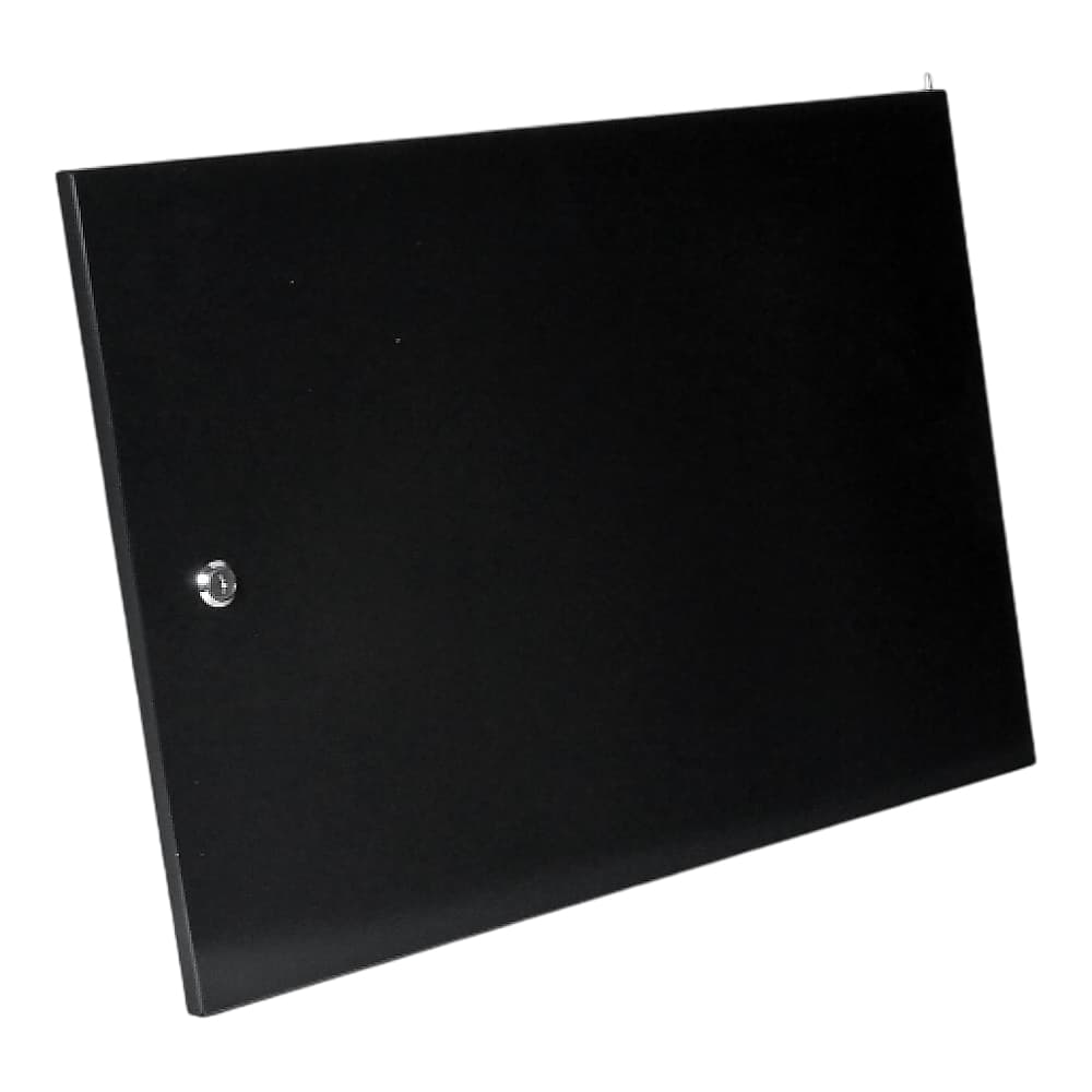 Двері суцільнометалеві 9U до шаф MGSWA, чорна.