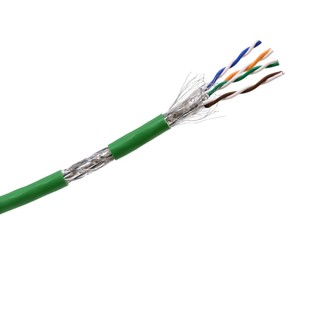 Кабель S/FTP23 4P VOL-10SFL, кат. 7, LSOH (Dca), зелений, 1000 м, Corning