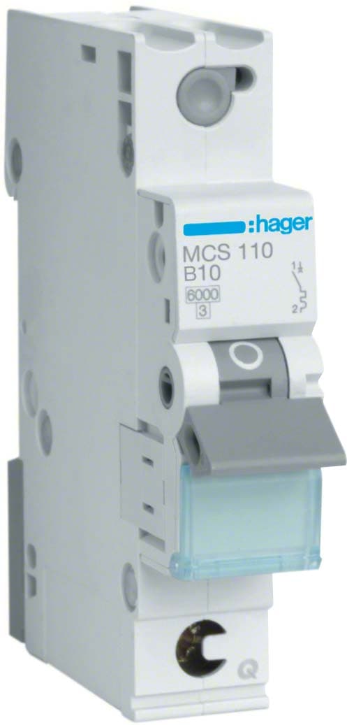 Автоматичний вимикач 1P 6kA C-10A QC 1M