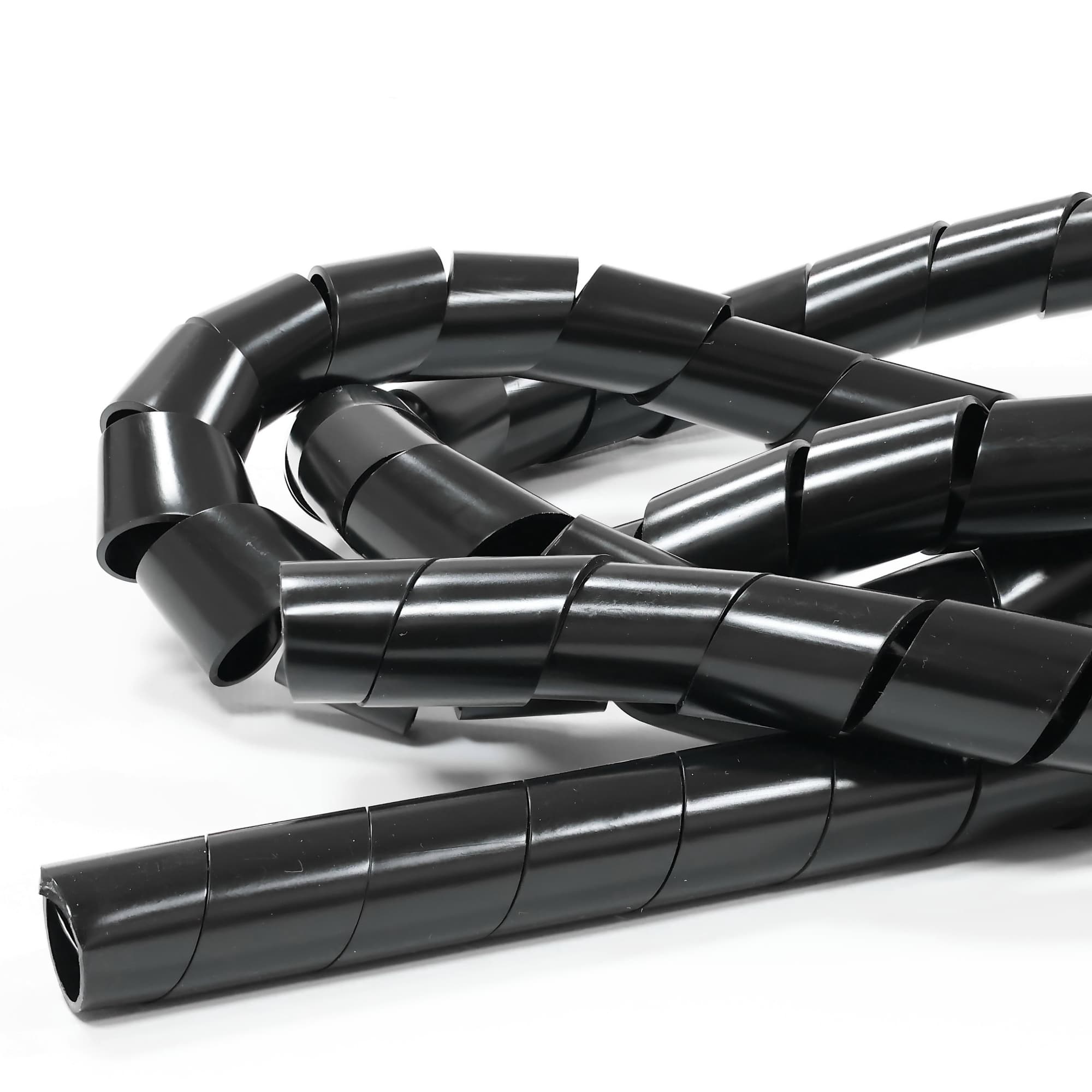 Організатор для уклад. каб. у джгут, спіральний, ПВХ, д. 24 мм, 10 м, чорний, KSS