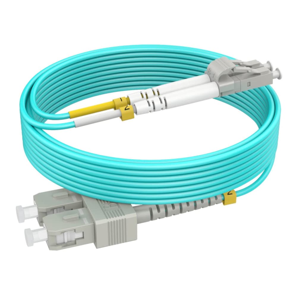 Патчкорд SC/UPC-LC/UPC MM (G50-OM3) 3м Duplex, Slim, 2.0мм