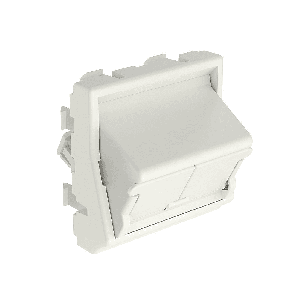 Вставка 45x45 на 2 модулі NetKey, похила, з кришкою від пилу