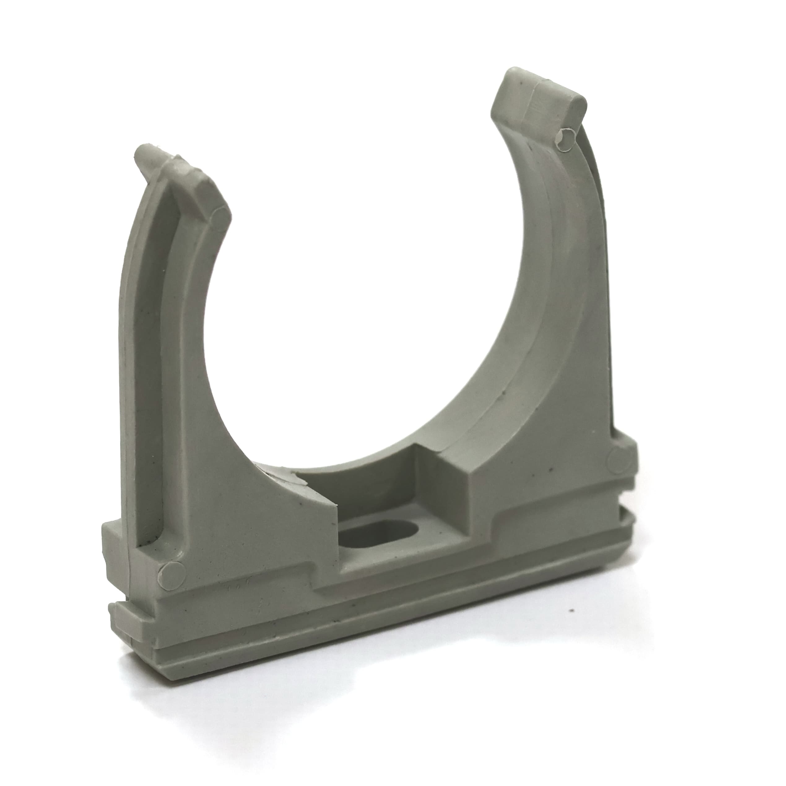 Тримач труби D50 , настінний , що стикуються , сірий.