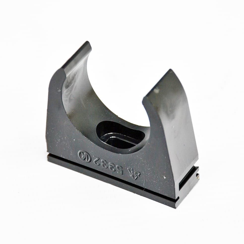 Кріплення труби 40 мм ; D40мм; ПВХ;; t застосування -25+60 с; чорний