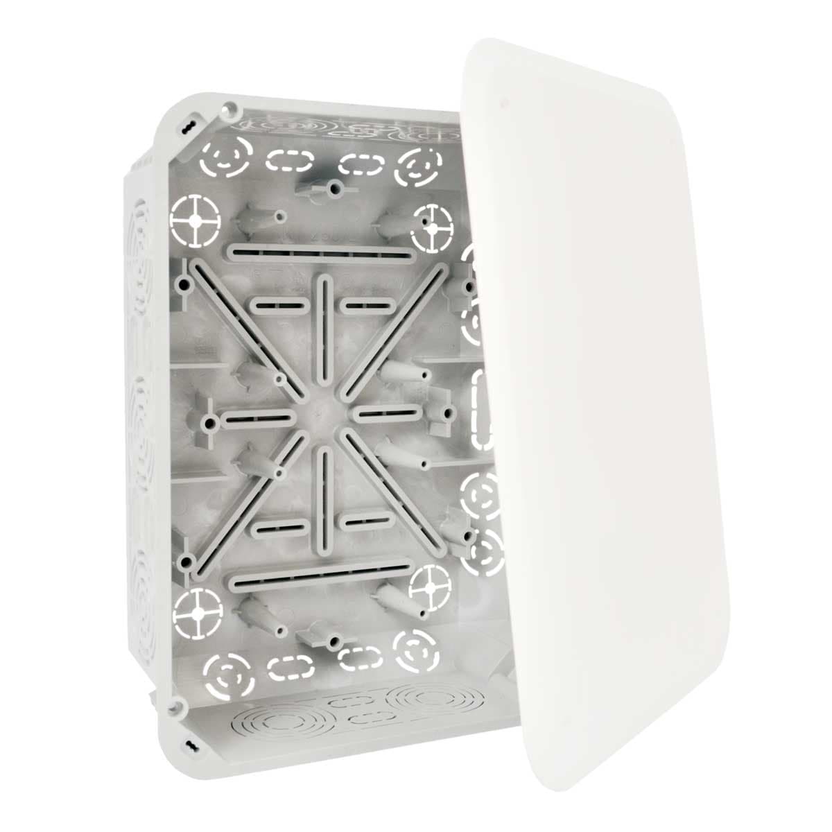 Коробка розподільча з кришкою ПВХ; сіра; 234х176х79мм