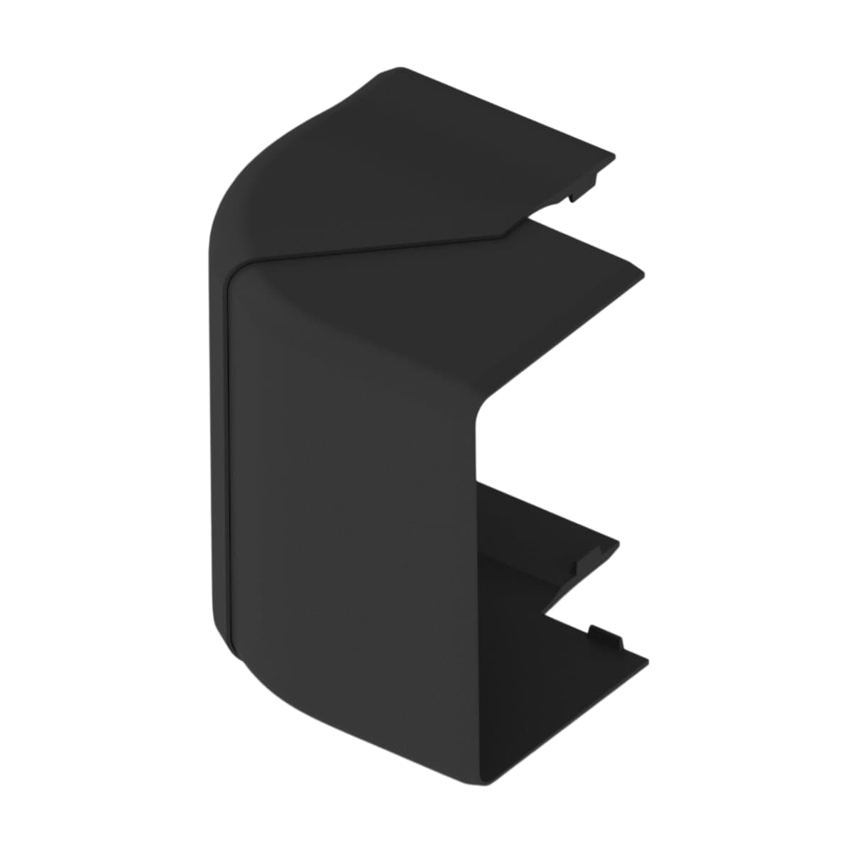 Кут зовнішній (регульований) для PK 90х55 D; чорного кольору; Серія PK; ПВХ