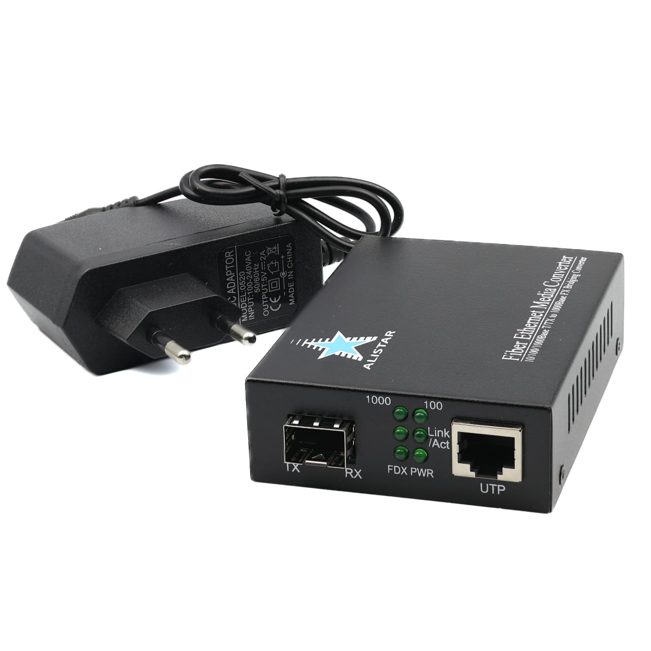 Медіаконвертер 10/100/1000BASE-T to SFP Slot 1000Base-SX/LX LFP External Power Supply