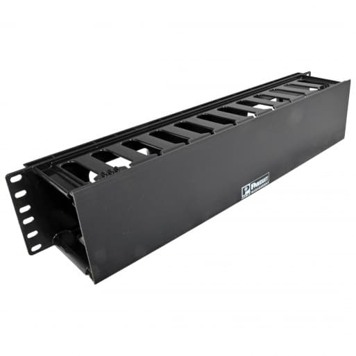 Панель розводки кабелів 2U, одностороння, Panduit