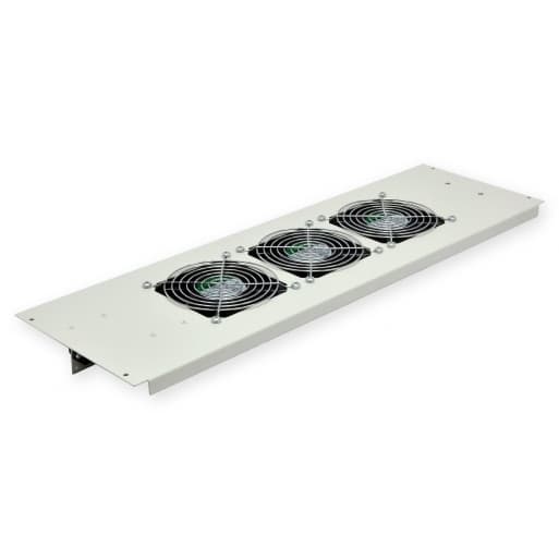 3-х вентиляторний блок в кришу для підлогових шаф MGSE 610мм, сірий