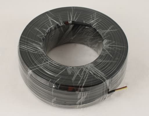 Телефонний кабель 4-пров., плоский, мідний, чорний