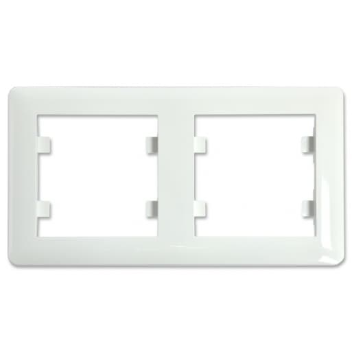 Рамка 2-кратна горизонтальна Lumina-2, біла