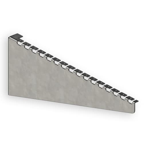 Кронштейн настінний для сітчастого лотка 400 мм, швидкого монтажу, 1,5 мм, оцинкований.