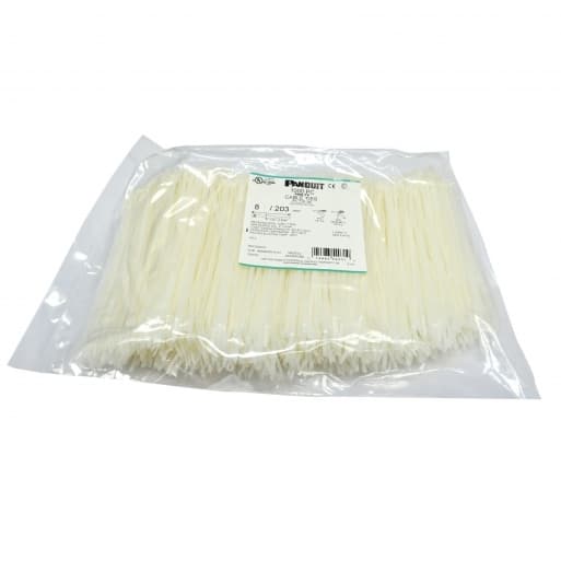 Cтяжка 203x3.6 мм, 1000 шт, біла, Panduit