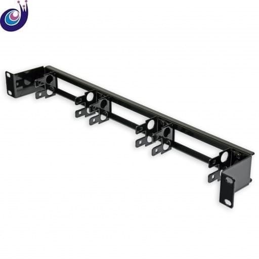 Тримач 6 плінтів 19" 1U чорний