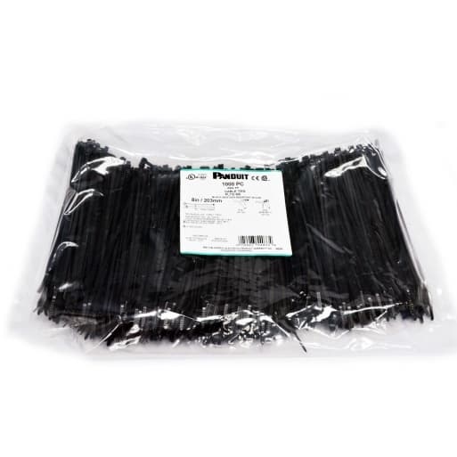 Cтяжка 203x3.6 мм, 1000 шт, чорна, weather resistant