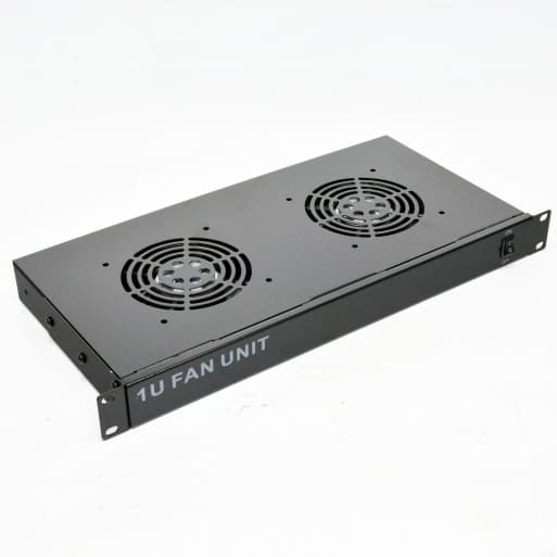Вентиляторний модуль 19’’, 1U, два вентилятори