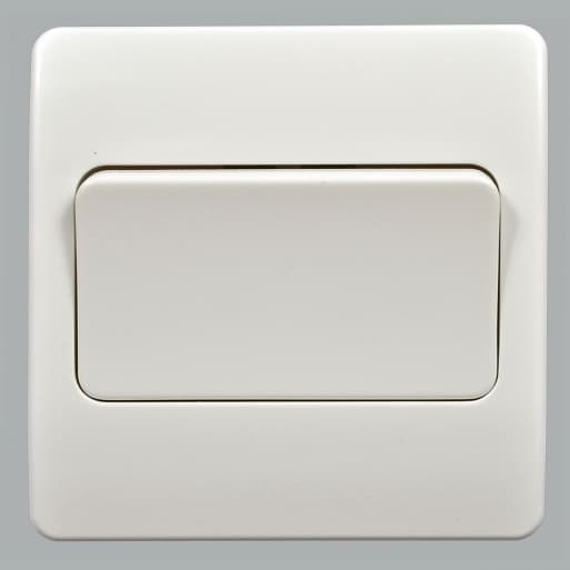 Вимикач 1-клавішний, 86x86мм, прохідний, МК