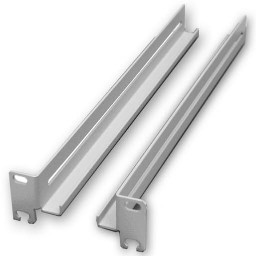 Лапи подовжені полки 19" 4 точки кріпл.,комплект 2шт., сірі