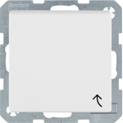 Розетка з з/к з кришкою, пол.білизна матова, 16А/250В S.1