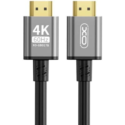 Кабель мультимедійний HDMI M to HDMI M 5.0m V2.0 black XO (GB017B-HDMI.tranish)