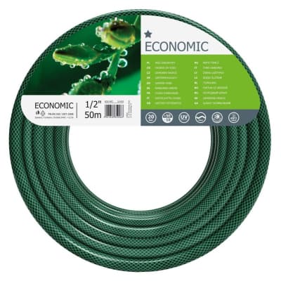 Шланг для поливу Cellfast ECONOMIC, 1/2", 50м, 3 шари, до 20 Бар, -10…+50°C (10-003)