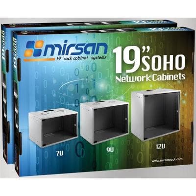 Шафа настінна Mirsan SOHO 9U 19" 535x400, RAL 7035 (MR.SOH09U40DE.02)