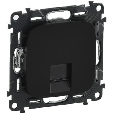 Комп'ютерна розетка Legrand Furniture RJ45 Кат.5е UTP Антрацит (753950)