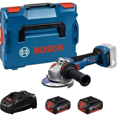 Шліфувальна машина Bosch GWS 18V-11 125мм, 18В, 2x5Ah, 0-9000об/хв, 1.7кг, кейс (0.601.9N4.103)