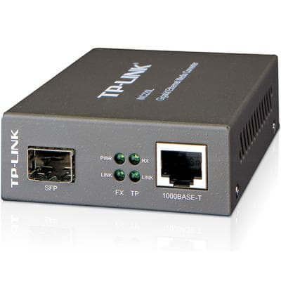 Медіаконвертер TP-Link MC220L (MM до 0,55 км, SM до 10км)