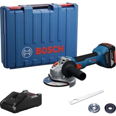 Шліфувальна машина Bosch GWS 18V-8 125мм, 18В, 1x4Ah, 0-11000об/хв, 1.6кг, кейс (0.601.9N9.021)