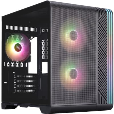 Корпус для ПК 1stPlayer VT5-BK-3F7 Black (VT5-BK-3F7)