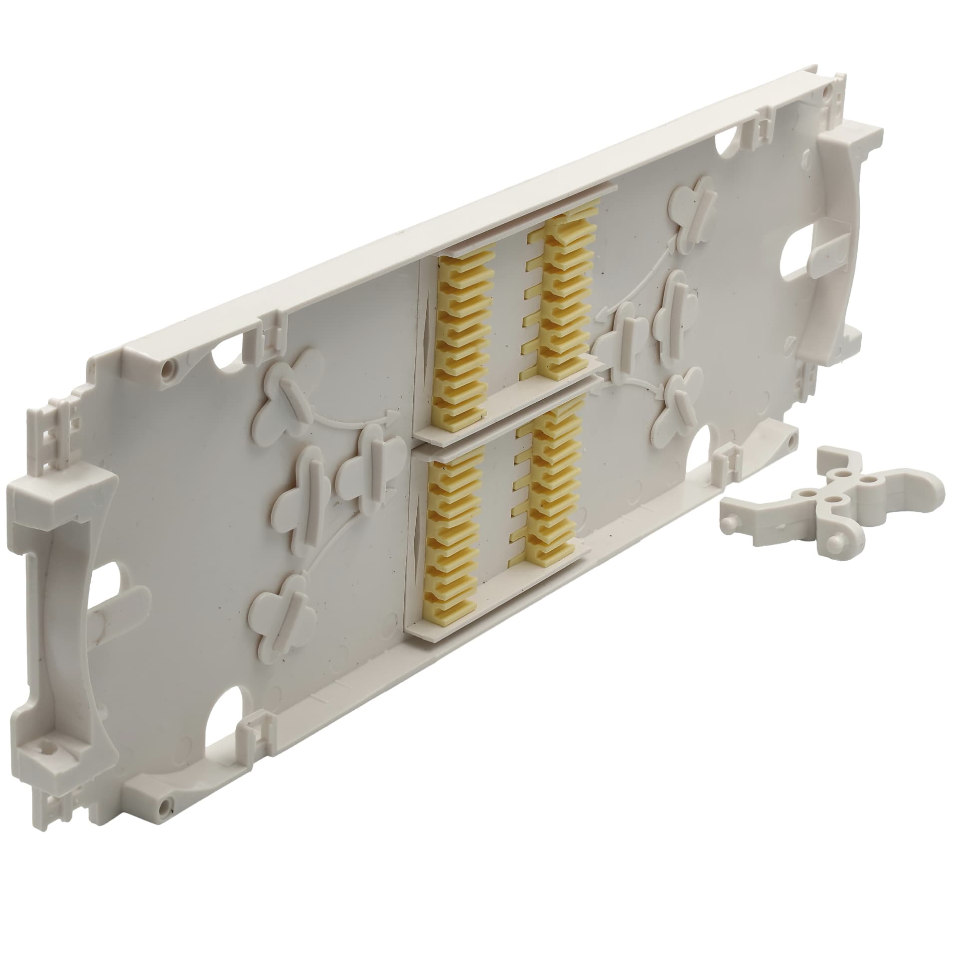 Сплайс-касета 300x100мм для 24 з’єднань з адаптером для муфти LW-GPJ-T-2